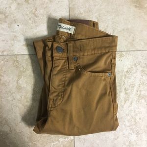 Madewell tan skinny jeans size 23 high rise 9’’